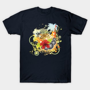 Tropical party disco ball T-Shirt